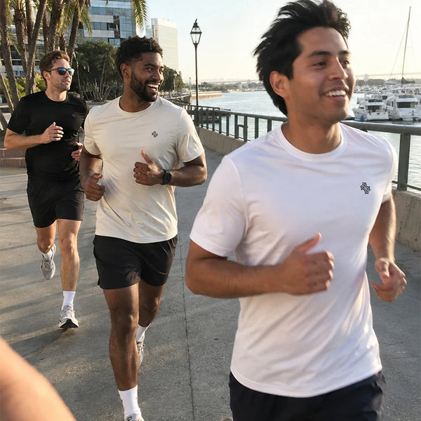 2026 Compression T Shirt Men Summer Sportswear Running T-shirt Elastic Quick Dry Sport Tops Tee Athletic Gym Workout Shirts Men