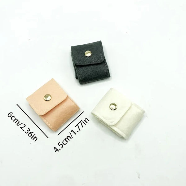 1pc Convenient Divided Jewelry Bag, Travel Classification Ear Stud Jewelry Bag, Jewelry Storage Box, Storage Bag.