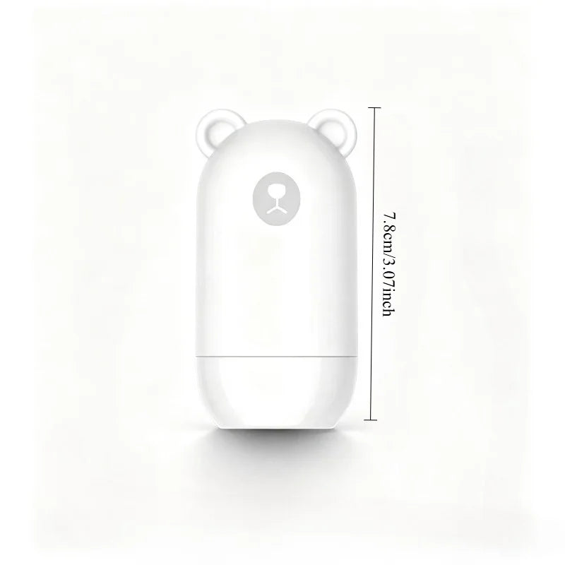 1pc Cute Little Bear Stamp Roller Anti-Theft Protection ID Seal Smear Privacy Confidential Data ID Seal Smear Privacy Message