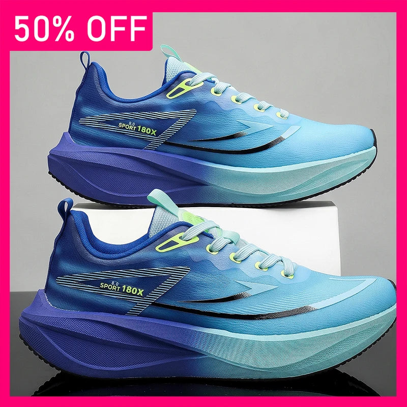 Unisex Sports Shoes Breathable Light Mesh Professional Running Training Shoes New Fashionable Lace Up Comfortable Fitness Shoes