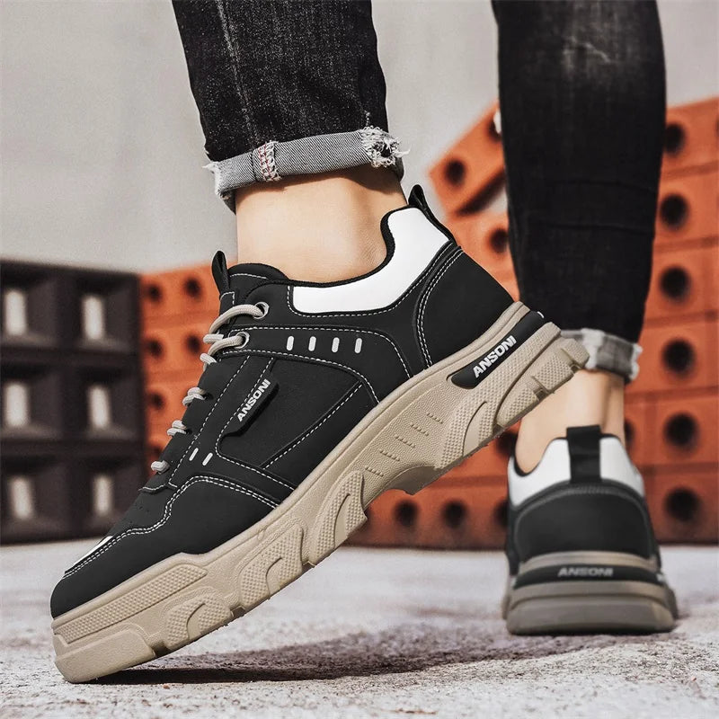 Men's casual sports shoes four seasons soft-soled non-slip outdoor running shoes tooling labor protection shoes fashion sneakers