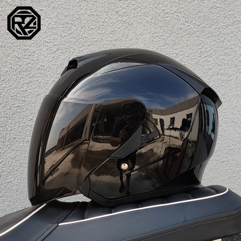 ORZ Motorcycle Helmet 3/4 Open Face Helmets Capacete ORZ 600 Jet Scooter Half Helmets Cascos Para Mot