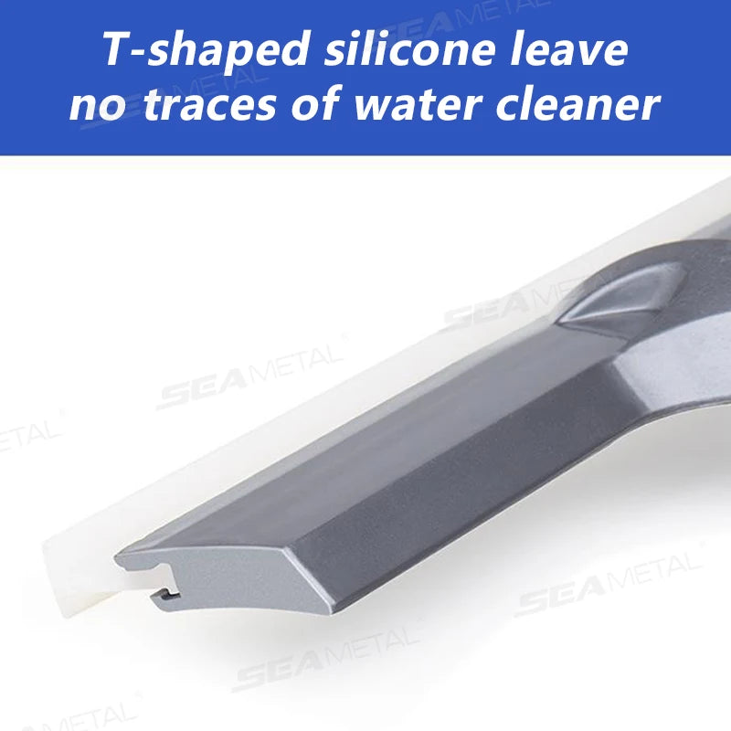 SEAMETAL Silicone Car Window Glass Scraper Car Windshield Cleaning Squeegee Water Wiper for Shower Doors Bathroom Car Window
