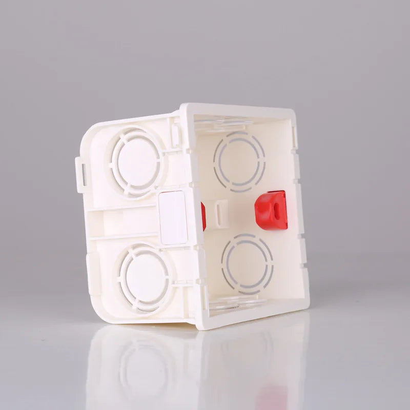 Depoguye Model 86 square recessed inner mounted plasterboard junction box Wall switch socket bottom box is suitable for EU UK