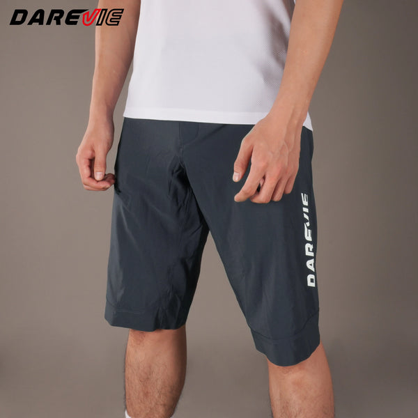 ខោខ្លីជិះកង់បុរស DAREVIE ខោខ្លីការពារទឹកជ្រាបខ្យល់សម្រាប់បុរស ហោប៉ៅពីរ ធន់នឹងការពាក់ ស្រូបយកសំណើម ខោខ្លីបុរស