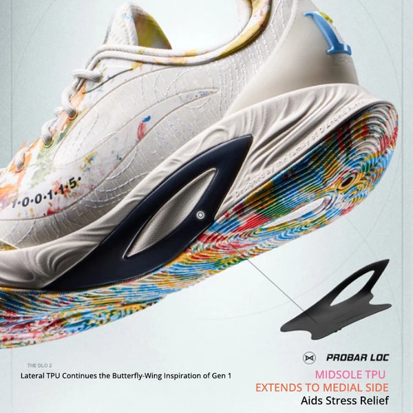 ស្បែកជើងបាល់បោះបុរស Li-Ning Wade DLO 2 On Court BOOM Cushion ស្បែកជើងកីឡាស្រាល ប្រើប្រាស់បានយូរ ABPW013