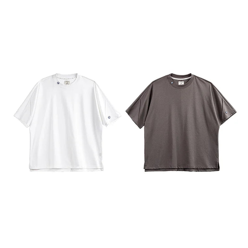 អាវយឺតដៃខ្លី Maden Casual 3A ប្រឆាំងបាក់តេរី ស្ងួតលឿន កីឡា បញ្ចេញខ្យល់បាន ពណ៌រឹង សម្រាប់បុរស រដូវក្តៅ