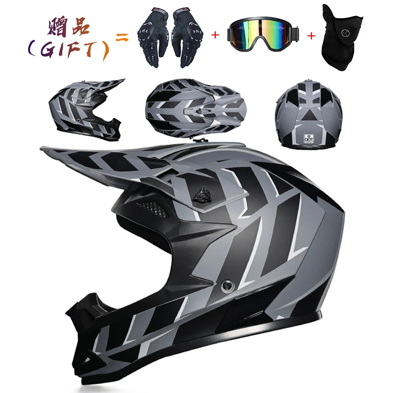 Motorcycle helmet motorcross off-road helmets ATV Dirtbike downhill racing helmet DOT capacete Bicycle DH speed reduction