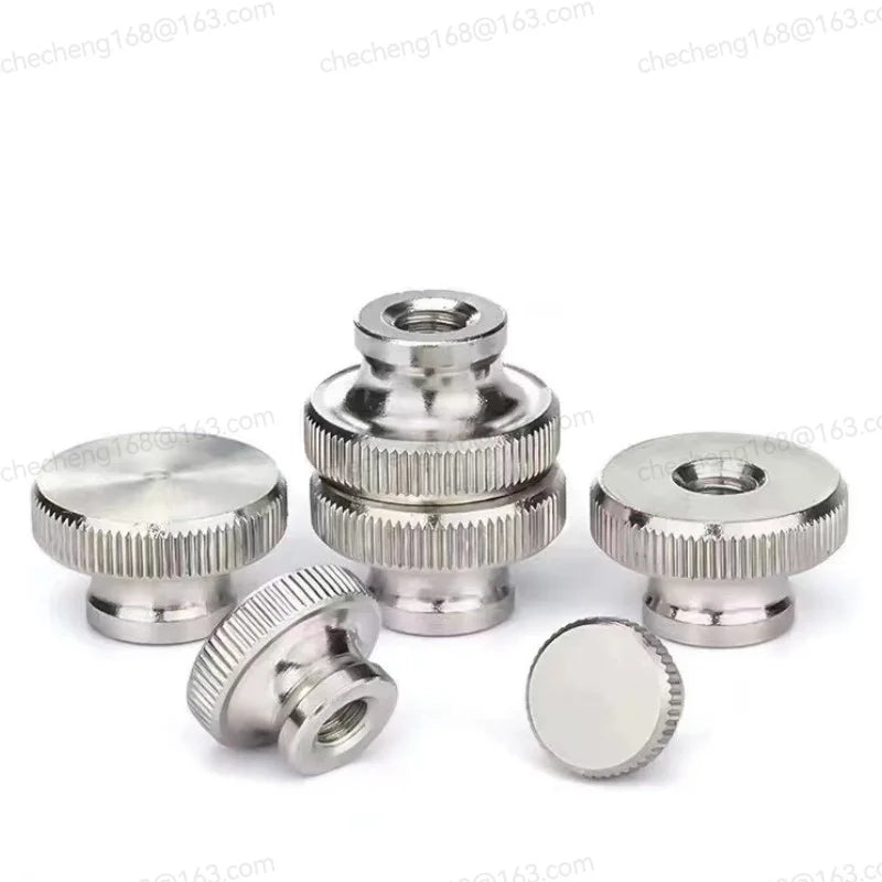 1-2PCS 304 Stainless Steel Hand Nut GB806 High Head Knurled Thumb Nut Advertising Decorative Nail M2 M2.5 M3 M4 M5 M6 M8 M10 M12