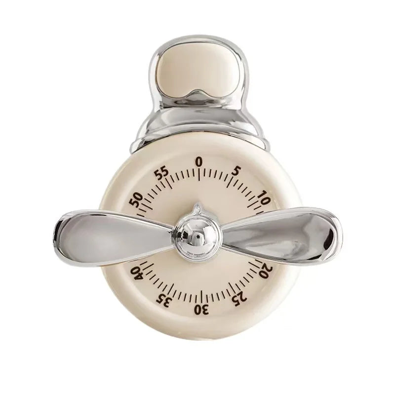 Pilot Magnetic Mechanical Kitchen Timer Home Cooking Baking Countdown Alarm Clock Reminder for Home Use