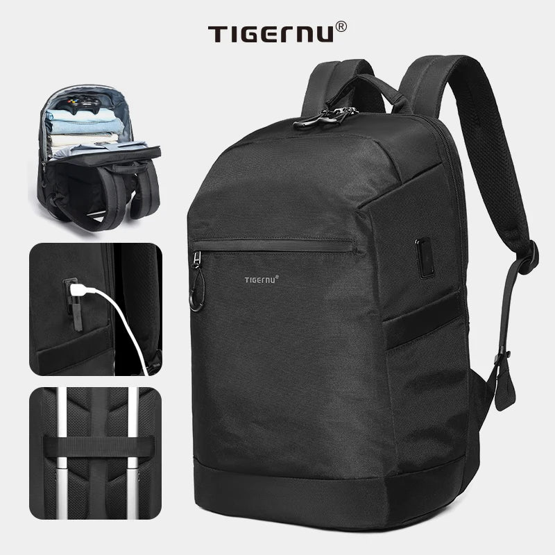 Tigernu Clearance Bags Men Backpack Anti-theft USB Charging 15.6 Laptop Bag Mochilas Feminine Male Bagpack Notebook Schoolbag