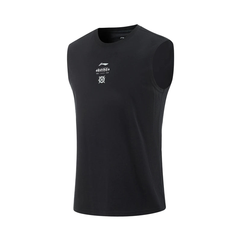 អាវកាក់ហ្វឹកហាត់បុរស Li-Ning AT DRY FREEZE 51% ប៉ូលីអាមីត 45% កប្បាស 4% អេឡាស្ទីន អាវក្រៅគ្មានដៃ រាងរលុង AVSV045