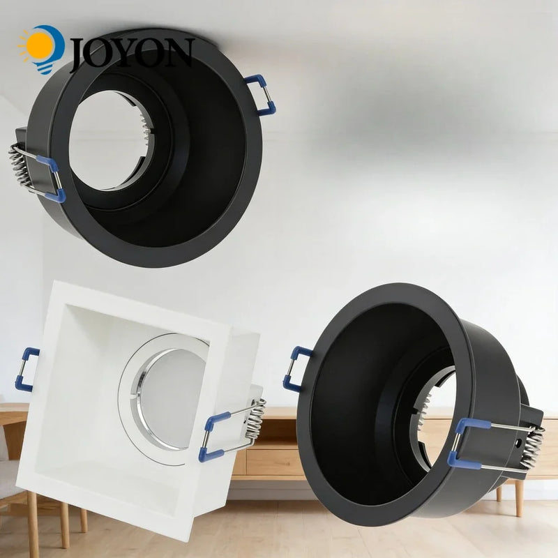 JOYON 10PCS Recessed Mount Frame GU10/MR16 Lamp Holder Bathroom Spot Lighting Bracket Holder Socket Spot Lighting Fixture