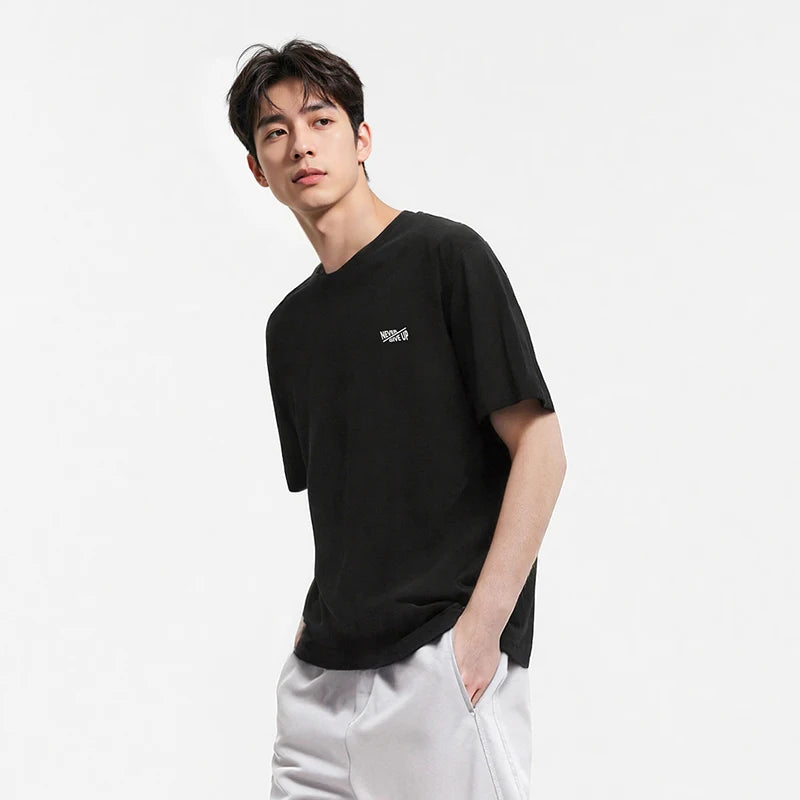 Semir Men Tshirt 2026 Summer New Cool Feeling Letter Print Moisture Wicking Knitted Versatile Casual Daily Tops