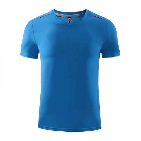 6XL Ice Silk quick-drying round-neck T-shirt  cool breathable non-sticky summer sports safe eye-catching in night running