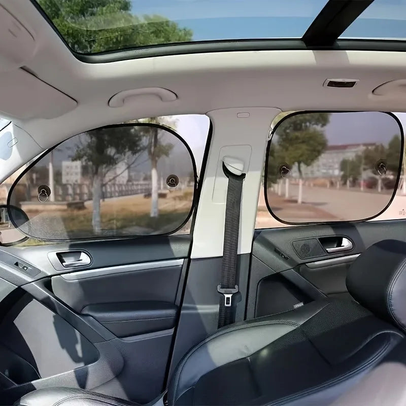 2/4PCS Car Sunshade Sun UV Protection, Sun Shade for Car Window, Car Window Shade with 4 Suction Cups, Universal Automotive