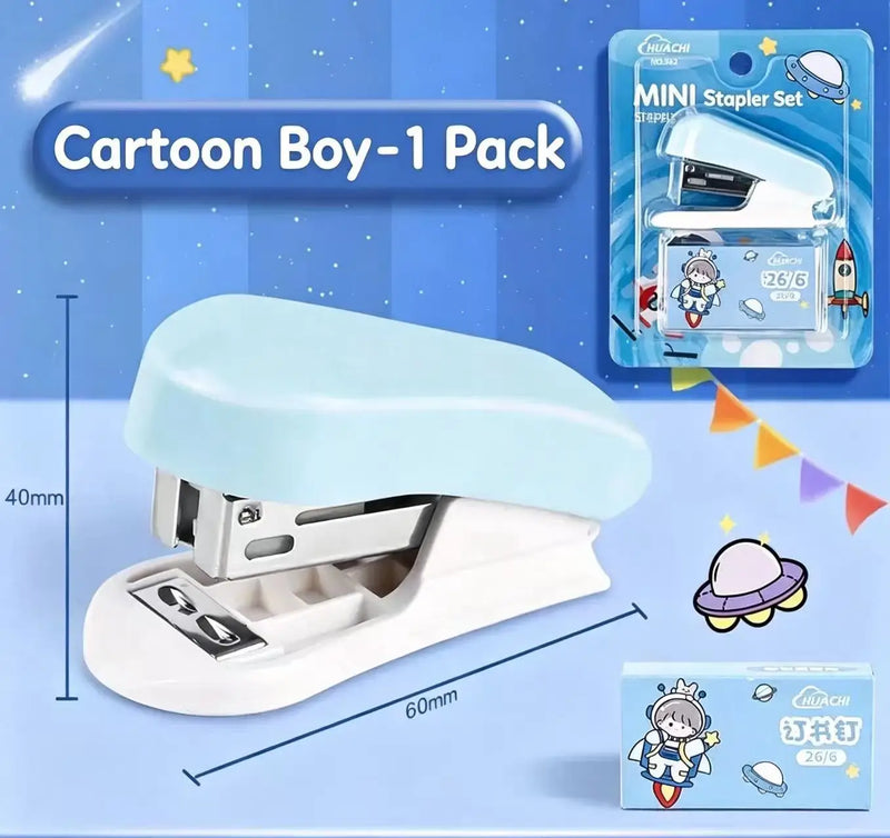 Cartoon Small Stapler for Office Use Learning Stationery And Gift High Appearance Value Fun And Practical Desk Accessory