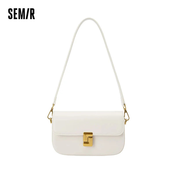 Semir Bag Women Small Square Bag 2025 New Crossbody Bag Gentle Tofu Bag French Underarm Bag Fashion Shoulder Bag