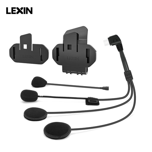 Lexin Headphone Accessories for Lexin GTX Bluetooth Helmet Interphone Intercom Headphone Jack Plug&amp;Mount Bracket Set China Headphone with CLIP