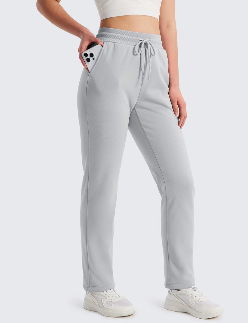 TACVASEN Womens Winter Warm Fleece Lined Sweatpants Waterproof with 2 Deep Pockets Pants Elastic Waistband Thermal Sherpa Pants