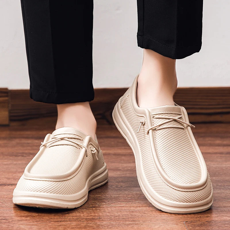 Hotel Chef Shoes Four Season Soft Sole Anti-Skid Oil-Proof Men Plus Size Kitchen Work Shoes Garden Shoes Labor Shoe Fishing Shoe