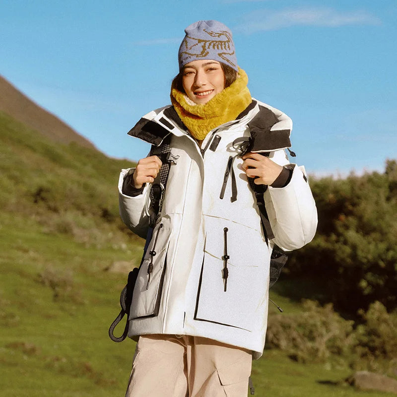 Semir Down Jacket Women Mid-Length Waterproof Oil-proof Stain-proof 2026 New Winter Clothing Coat Women