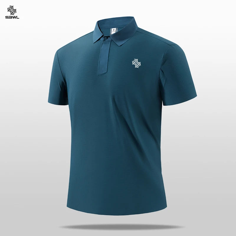 SBWL 2026 Summer New Light Fast Dry Elastic High Quality Outdoor Sports Golf Running Sports POLO Shirt Fashion Casual T-Shirt