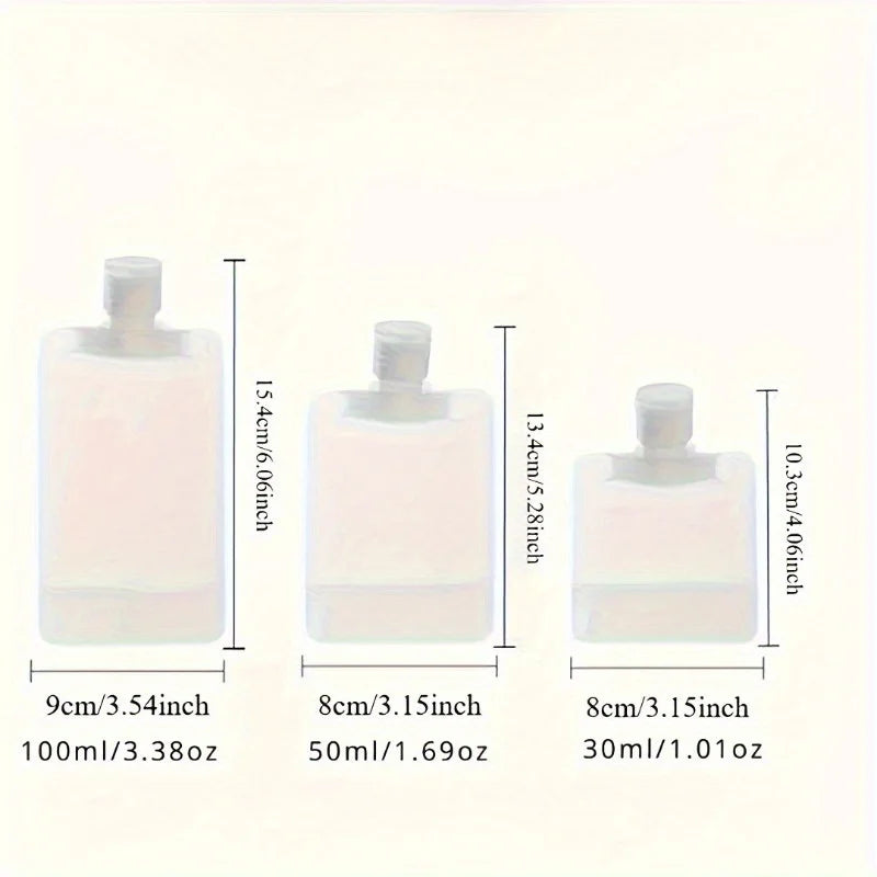 3pcs Cosmetic Packaging Bag - Suitable for Shampoo, Lotion, And Skincare Products in Portable Cream Travel Bags, Leak-Proof.