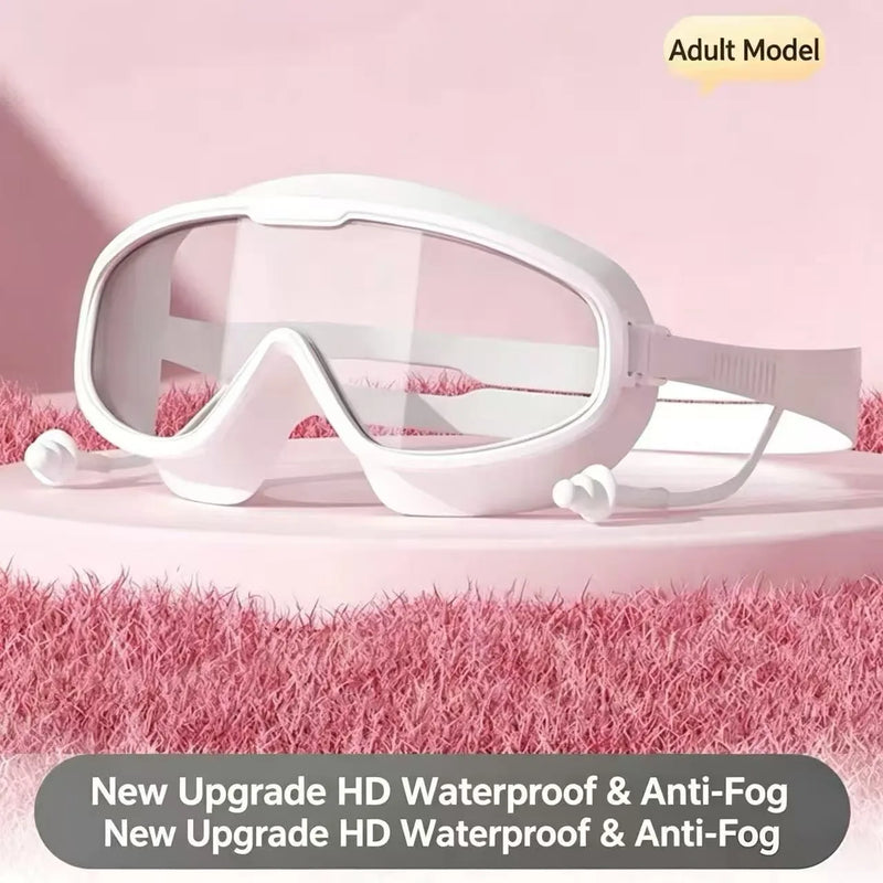 Universal Large Frame Swimming Goggles for Men And Women Anti Fog High Definition Drifting Swim Goggles