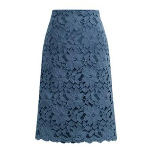 2026 New Women's Pink Skirt, Summer Lace Elegant Office Skirts Pencil Bandage Skirt for Women Skirts Knee-length High Waist
