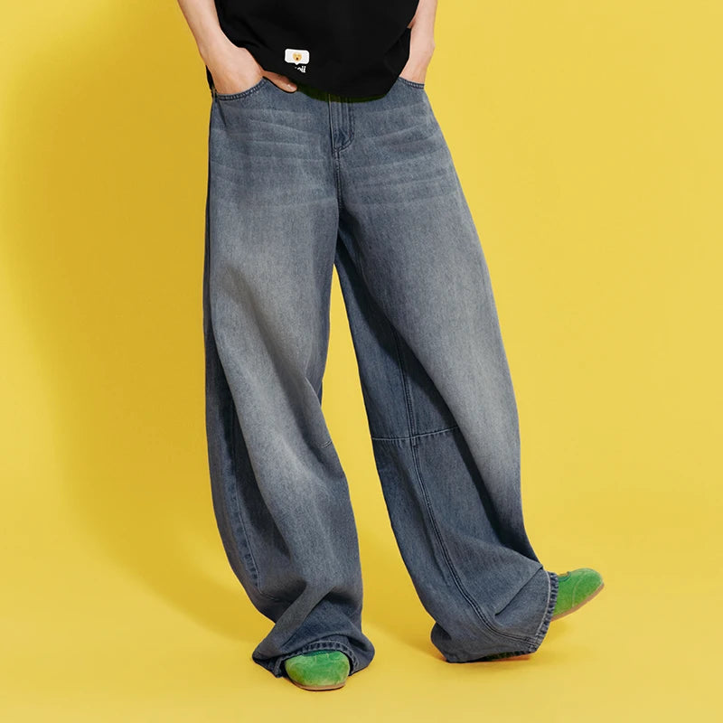 ខោបុរស Semir Denim មានអារម្មណ៍ត្រជាក់បែប Vintage ជើងកោងស្លីមសមទូលាយរដូវក្តៅឆ្នាំ ២០២៦ ស្ទីលម៉ូដធម្មតា