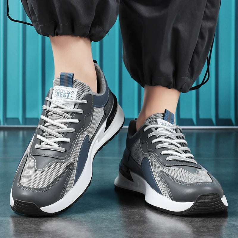 Men's shoes four seasons new breathable light soft sole mesh casual sports shoes outdoor running shoes fashion students sneakers