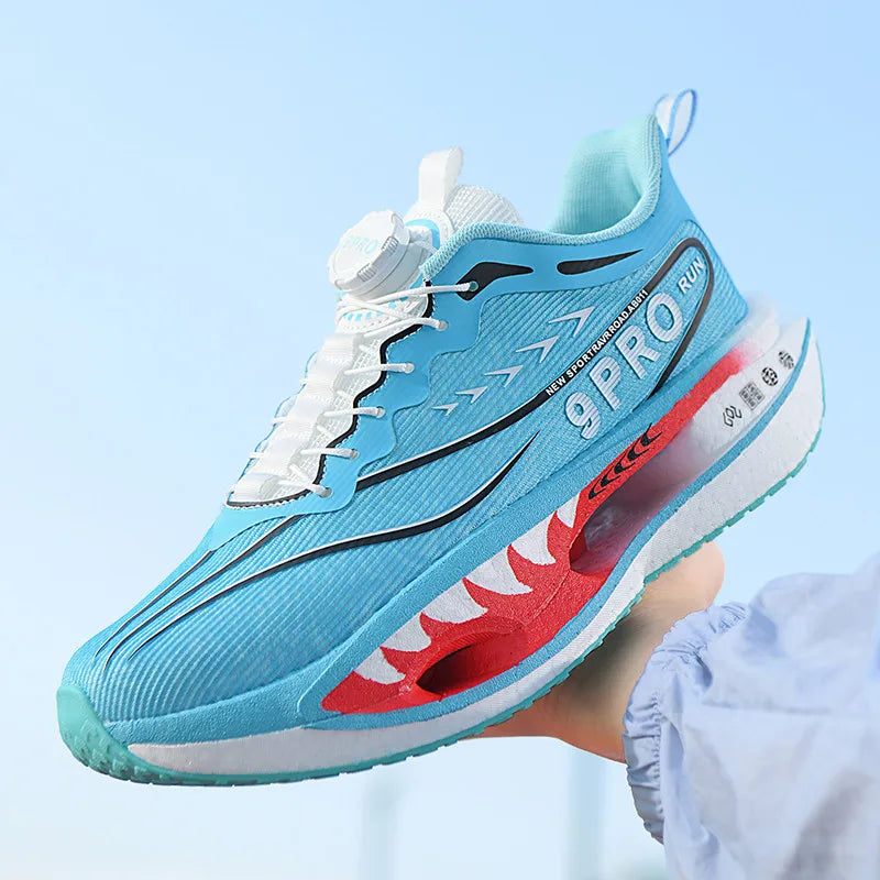 Mens Running Shoes Autumn New Rotating Buckle Breathable Mesh Fashion Sneakers Outdoor Sports Tennis Shoes for Men