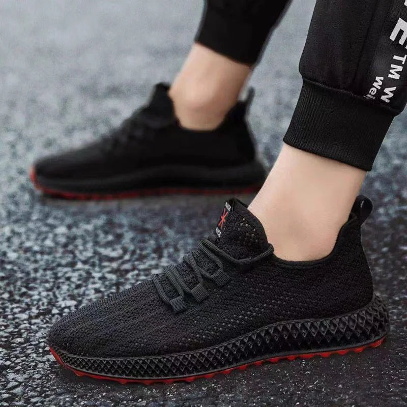 Male's sneakers casual lightweight mesh sports shoes summer men's outdoor soft sole Anti slip Breathable comfort running shoes