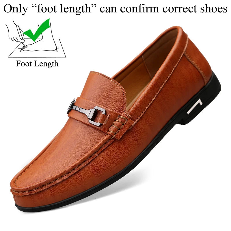 Spring Autumn Men Casual Luxury Leather Men's Loafers Lofer Shoes Loafer Loffers Slip-On Mocasines Hombre Dropshipping