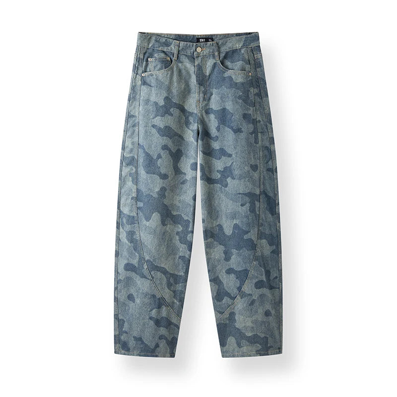 Semir Men Jeans Camouflage 2026 Printed 3D Cut Loose Fit Urban Casual Everyday Style Soft Comfortable Daily Wear Trendy