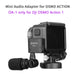 BOYA OA-1 Mini Microfon Audio Adapter with 3.5mm TRS Microphone Port Type-C Charging Port Replacement for DJI OSMO Action Camera