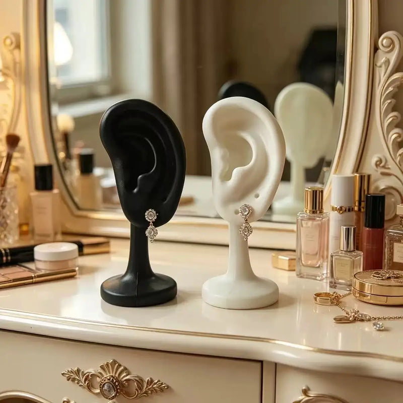 Simulation Ear Earring Display Stand, Jewelry Store Live broadcast Stand, Earring and Ear Stud Model Display Prop
