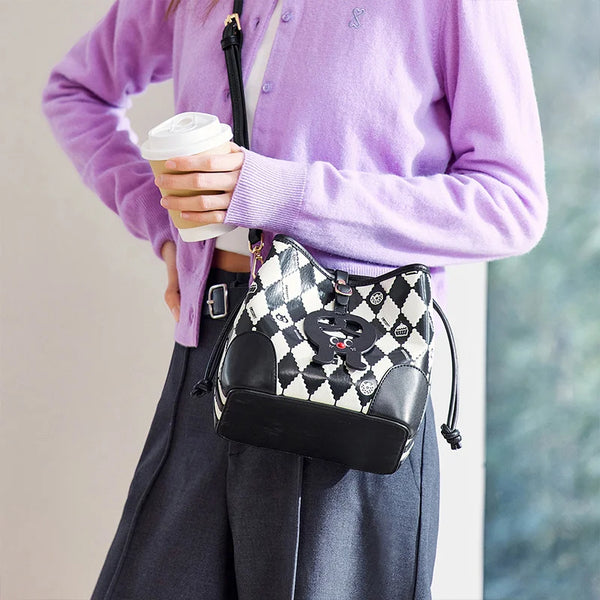 Semir Bag Bucket Bag Women 2024 New Large and Small Crossbody Large Capacity Shoulder Bag Best Friends Drawstring Bag