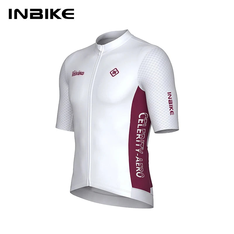 INBIKE MTB Road Bike Jersey for Men Mountain Biking Summer Men's Cycling Top Quick-Dry Ultra-Breathable Mountain Bike Shirts Man