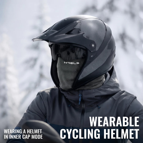 WRELS Ski Mask Fleece Balaclava Windproof Thermal Full Face Mask Motorcycle Cycling Outdoor Work Men Women Thick Warm Neck Cover