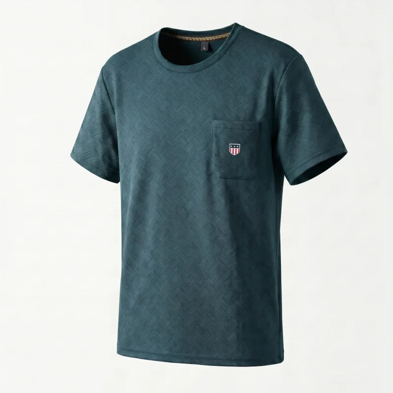 Designer Original Summer New Man Short-Sleeved T-Shirt Round Neck Actual Pocket Stamp Silky Soft Classic Fashion Men's Clothing