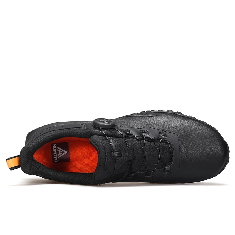 HUMTTO Hiking Shoes for Men Luxury Designer Winter Climbing Trekking Sneakers Mens Leather Outdoor Sports Safety Work Man Shoes