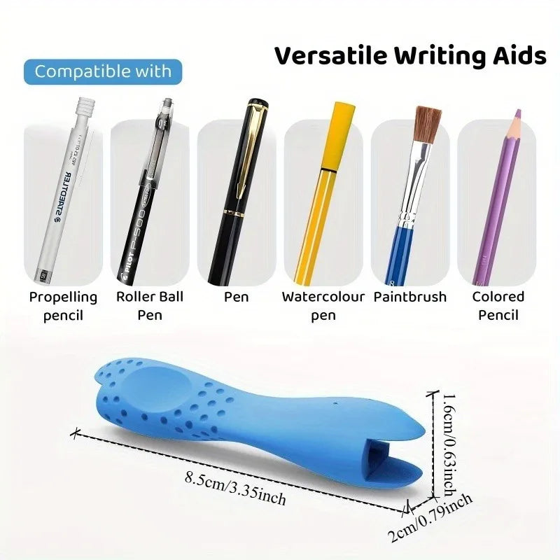2pcs 2-in-1 Ergonomic Writing Aid, ual End Grip for Beginners, Posture Corrector & Hand Fatigue Relief, pencil grip