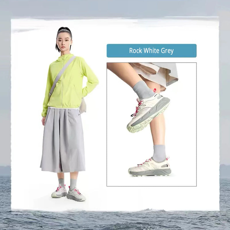 ស្បែកជើងកវែង Li-Ning សម្រាប់នារី WUI COBBLES សម្រាប់ពាក់ក្រៅផ្ទះ សំបកត្រជាក់ មានខ្យល់ចេញចូលបានល្អ ស្រូបយកឆក់ ទម្ងន់ស្រាល រឹងមាំ ស្បែកជើងកវែង LiNing AHUW004