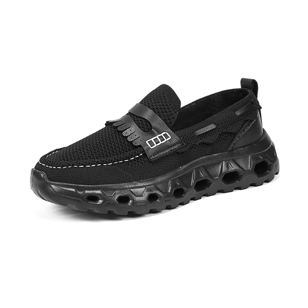 Mens Stylish Mesh Loafers Breathable Slip on Casual Shoes Lightweight Comfortable Walking Sneakers Non Slip Outdoor Sports