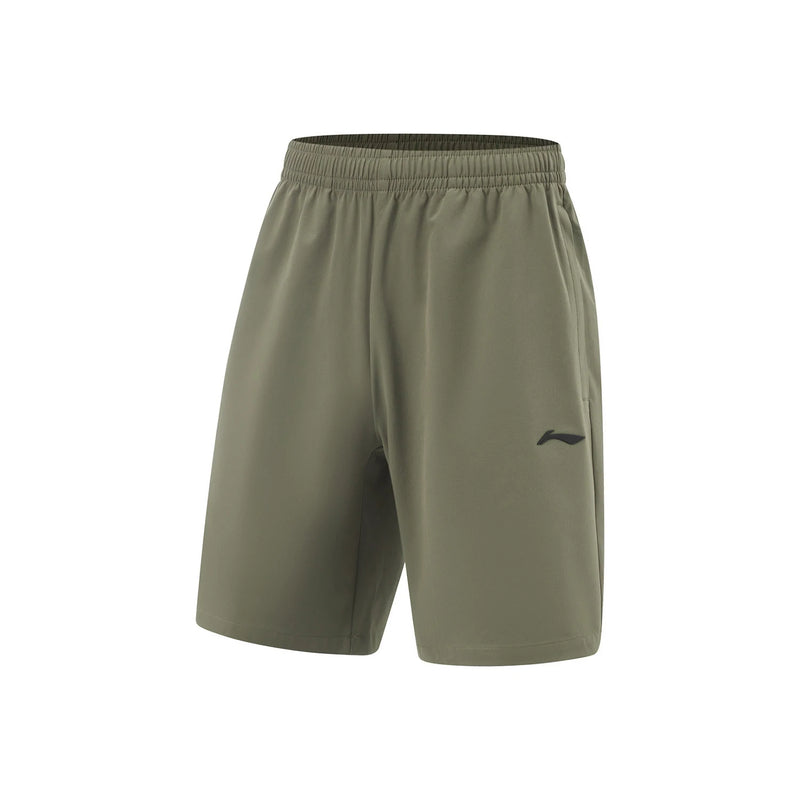 ខោខ្លីហាត់ប្រាណបុរស Li-Ning AT DRY ULTRA Reguler Fit 86% Polyester 14% Elastane LiNing Sports Fitness AKSV111