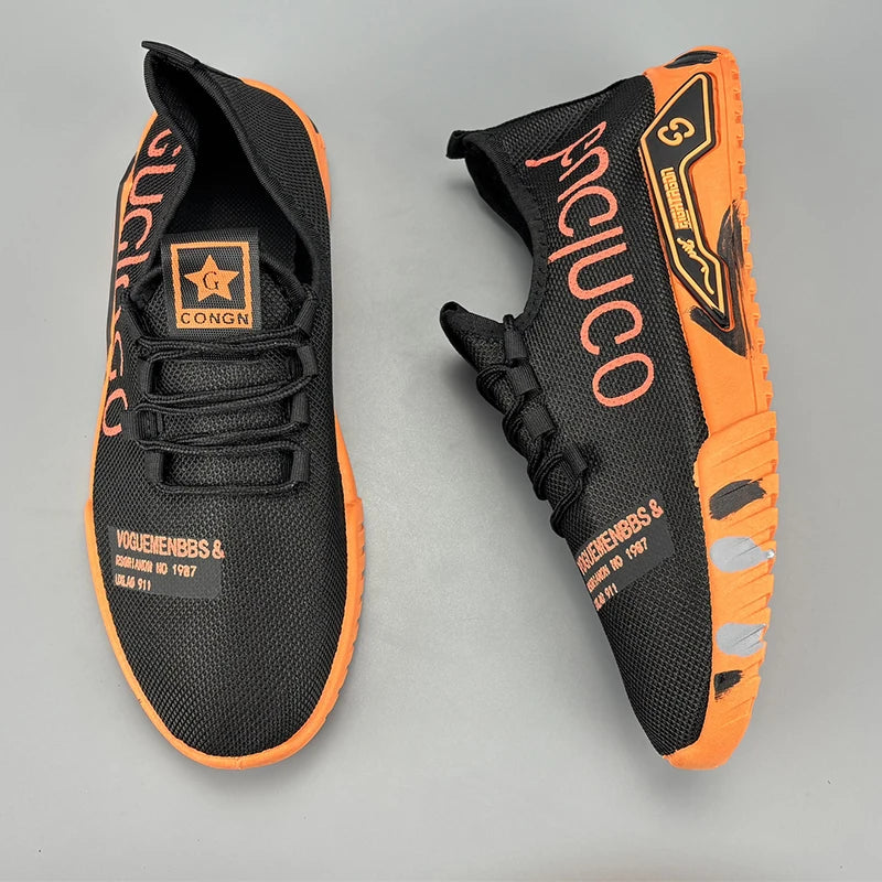 Men's lightweight sports shoes summer new breathable mesh versatile men's shoes anti slip soft sole running shoes men's sneakers