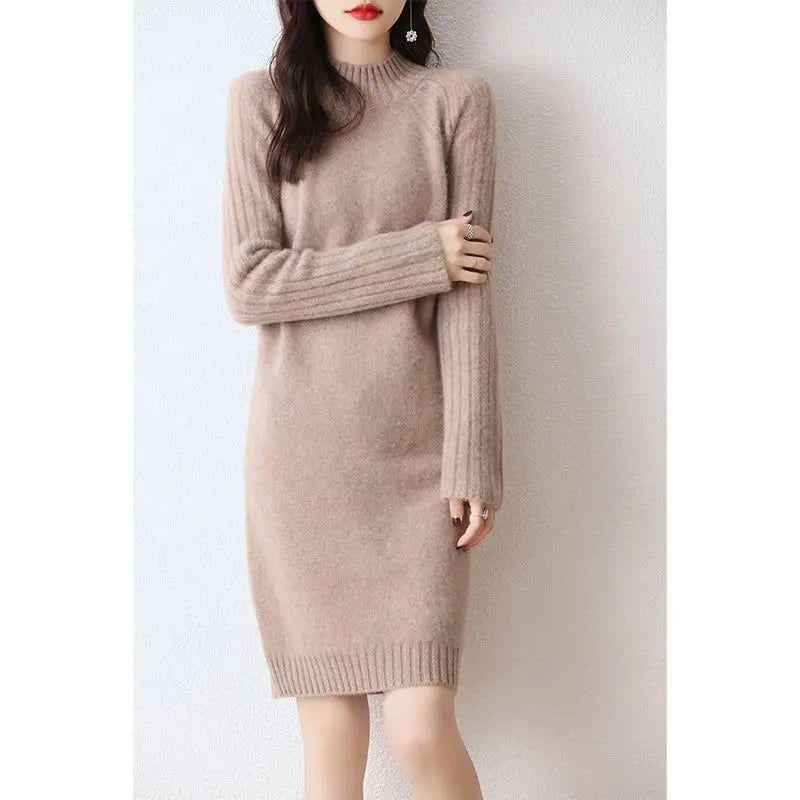 Sweater Women Trends 2026 Slim Short Mini Dress Spring Autumn Jumper Female Knitwear Tops Basic Wear Winter Pullovers Vestidos
