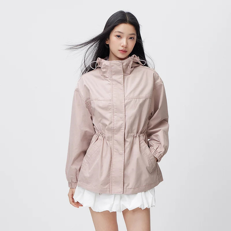Semir Retro Jacket Women 2026 Spring Denim Casual Loose Waist Cinched Fashion Stylish Vintage Outerwear Top